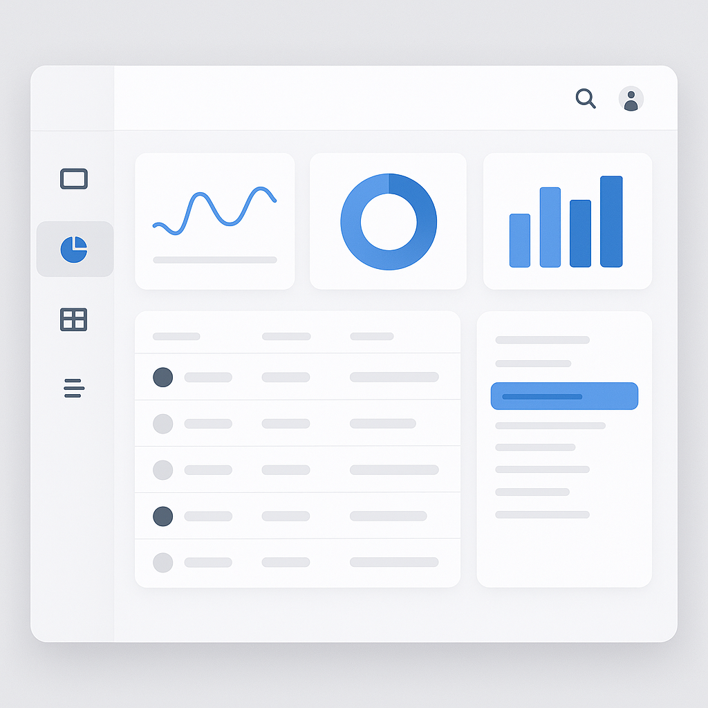 Custom web application user interface with accessibility features